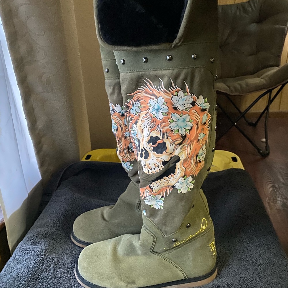 Ed Hardy Boots RARE - Picture 3 of 4